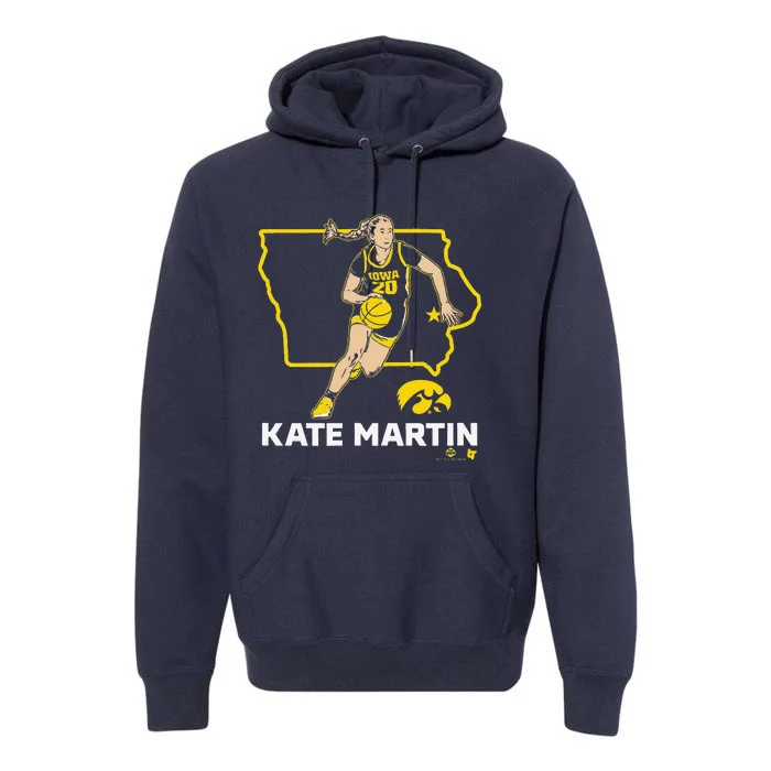 Kate Martin State Star Iowa Basketball Premium Hoodie