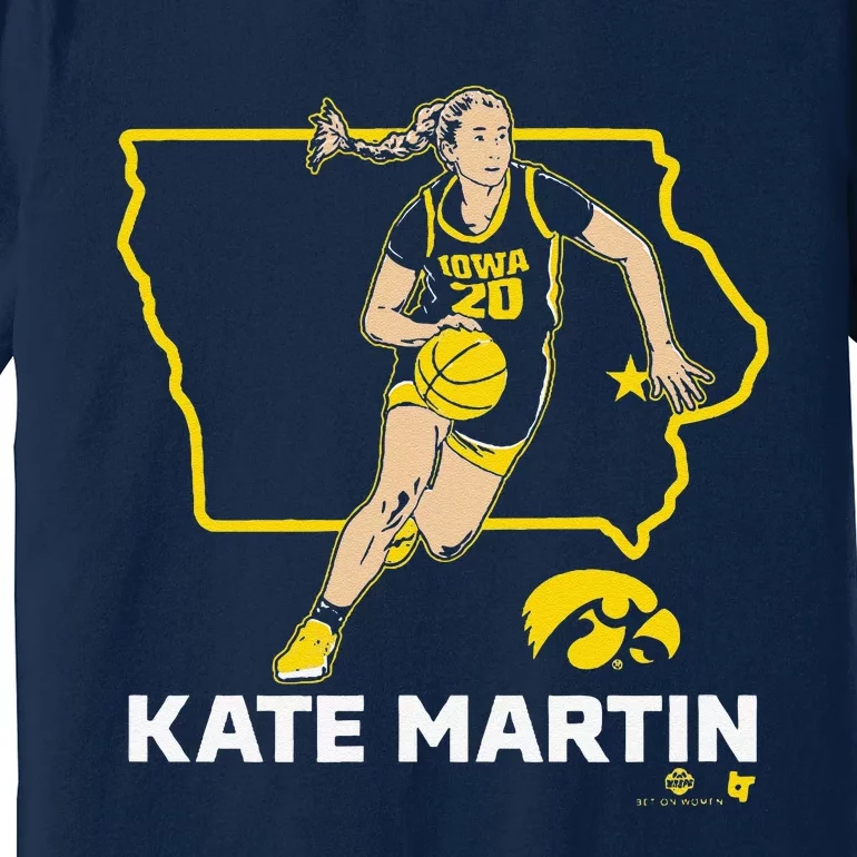 Kate Martin State Star Iowa Basketball Premium T-Shirt