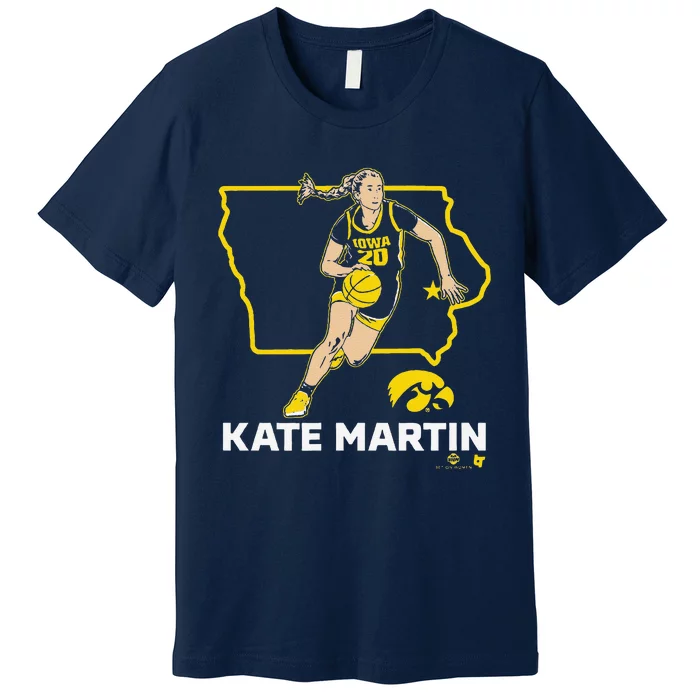 Kate Martin State Star Iowa Basketball Premium T-Shirt