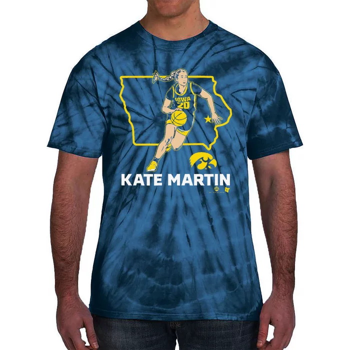 Kate Martin State Star Iowa Basketball Tie-Dye T-Shirt