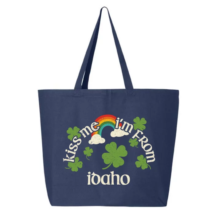 Kiss Me Shamrock Great Gift State St Patrick's Day Idaho Great Gift 25L Jumbo Tote