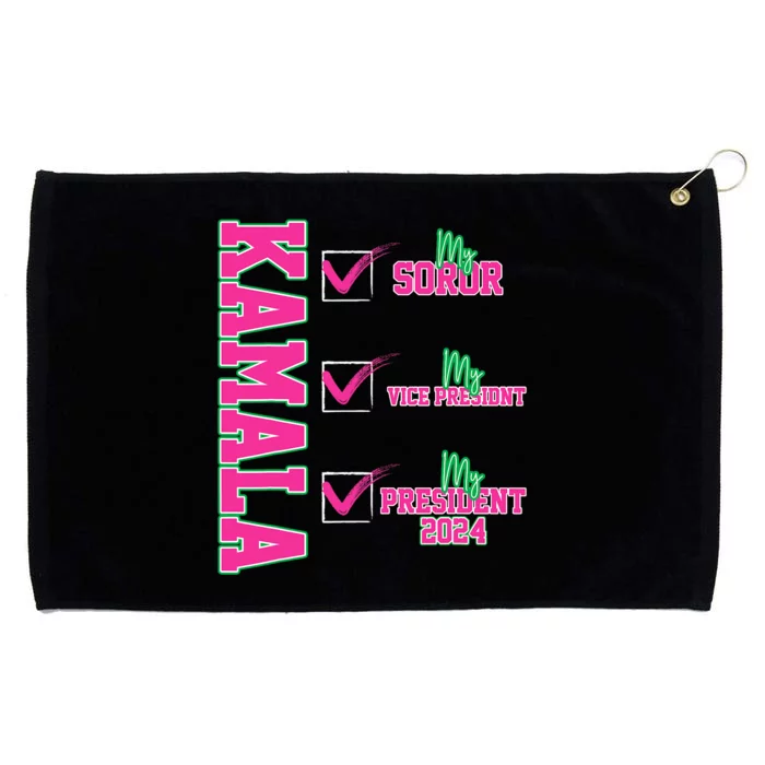 Kamala My Soror My President Kamala Harris 2024 President Grommeted Golf Towel