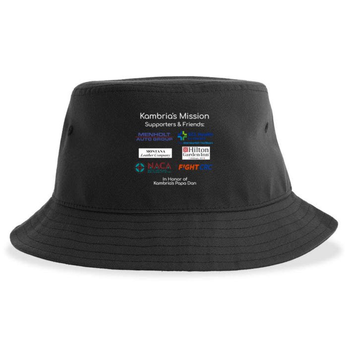 Kambria's Mission Sponsors & Friends Gear Front & Back Sustainable Bucket Hat