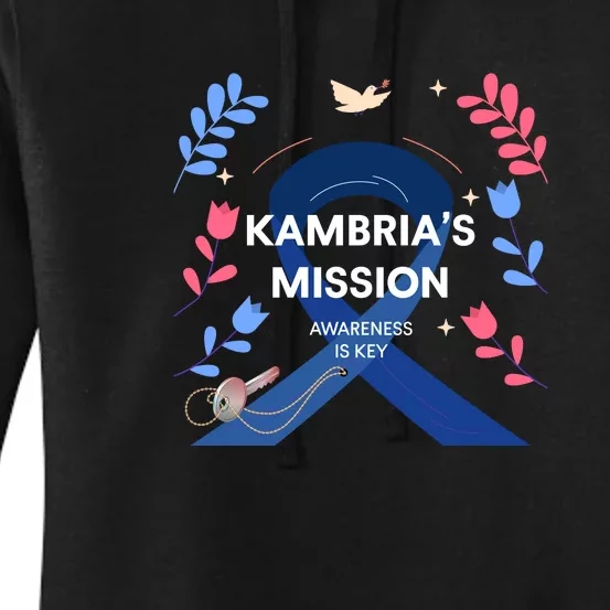 Kambria's Mission Sponsors & Friends Gear Front & Back Women's Pullover Hoodie