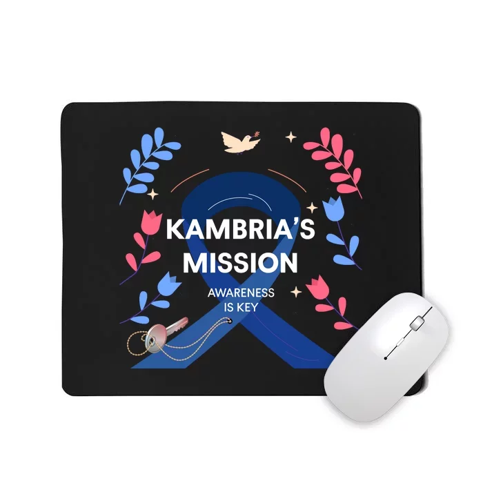 Kambria's Mission Sponsors & Friends Gear Front & Back Mousepad