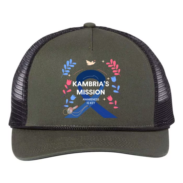 Kambria's Mission Sponsors & Friends Gear Front & Back Retro Rope Trucker Hat Cap