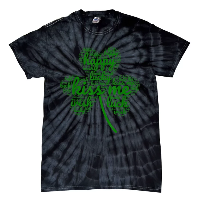 Kiss Me St Patricks Day Kiss Me Im Irish Funny Tie-Dye T-Shirt