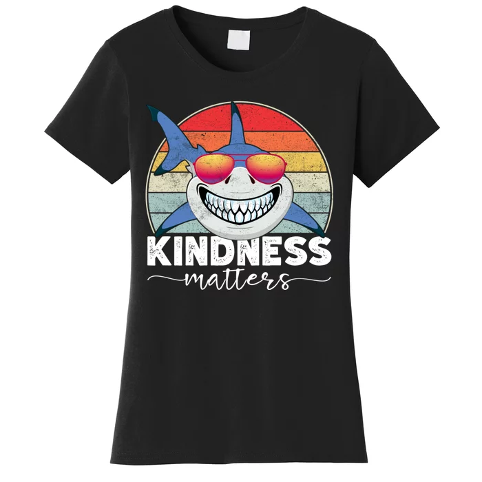 Kindness Matters Shark Unity Day Orange Anti Bullying Kids Women's T-Shirt