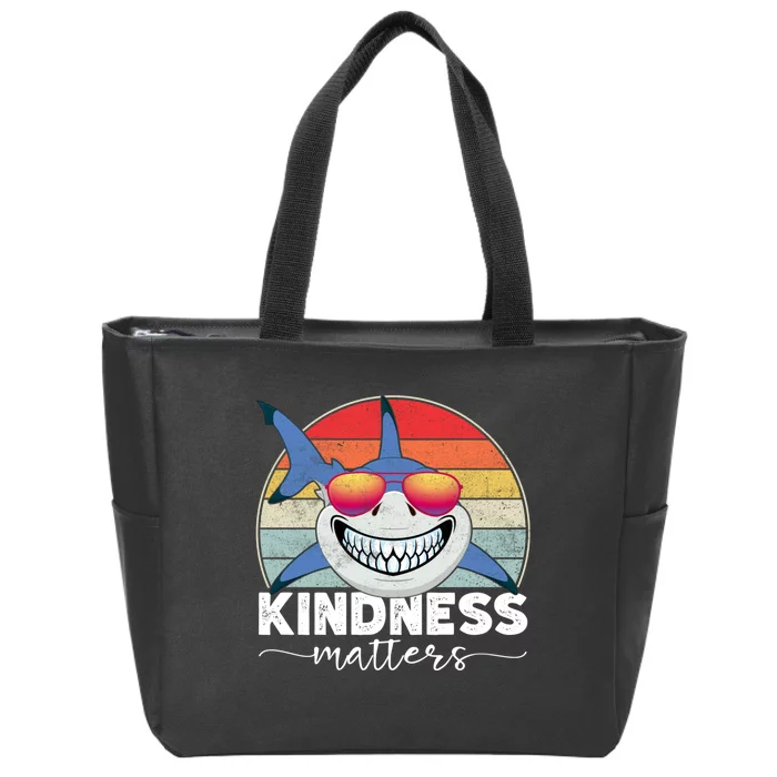 Kindness Matters Shark Unity Day Orange Anti Bullying Kids Zip Tote Bag