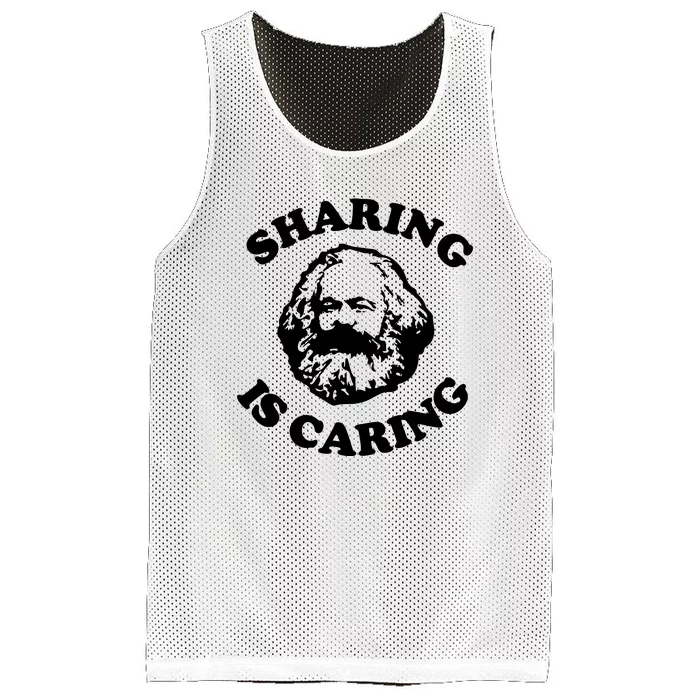 Karl Marx Sharing Is Caring Mesh Reversible Basketball Jersey Tank