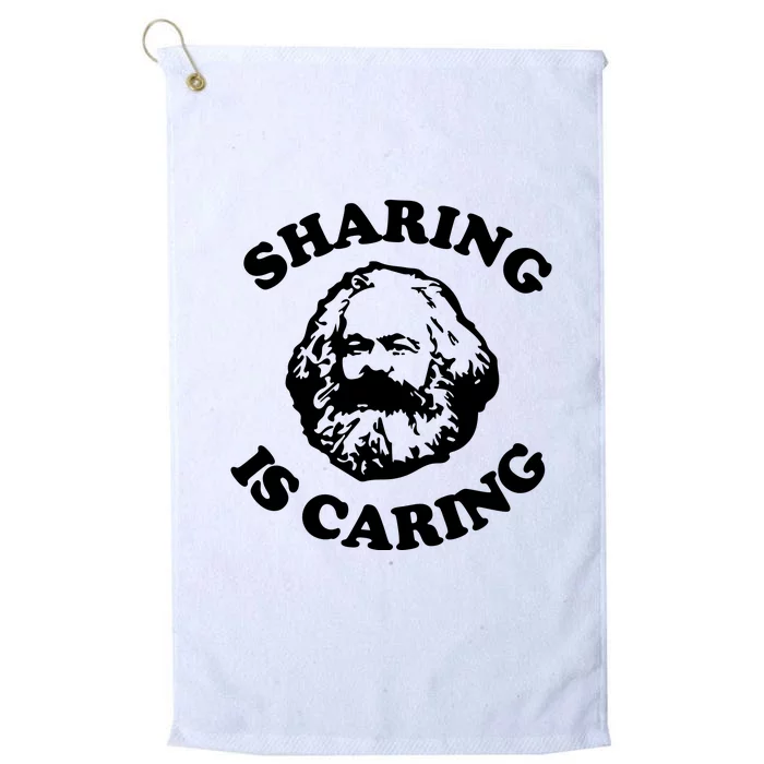 Karl Marx Sharing Is Caring Platinum Collection Golf Towel