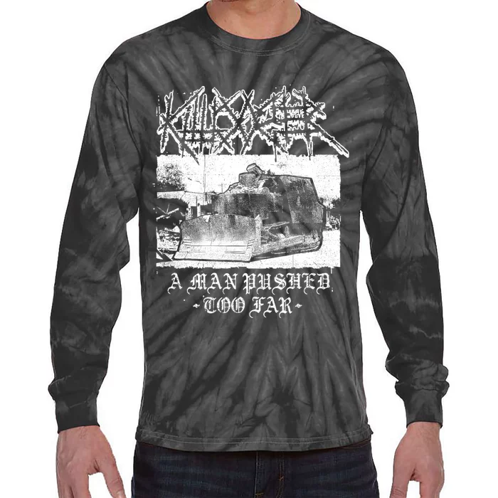 Killdozer Modified Tank Bulldozer Tie-Dye Long Sleeve Shirt