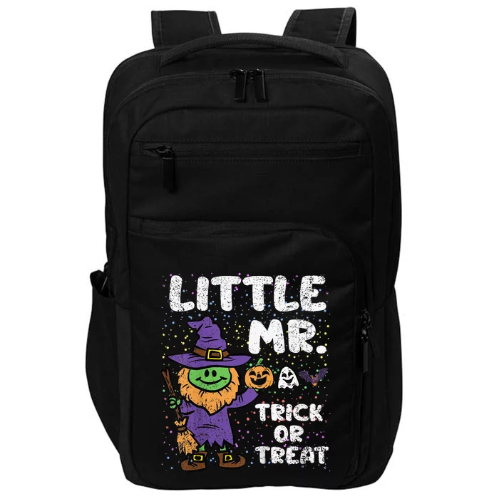 Kid Mr Trick Or Treat Halloween Costume Spooky Little Witch Impact Tech Backpack