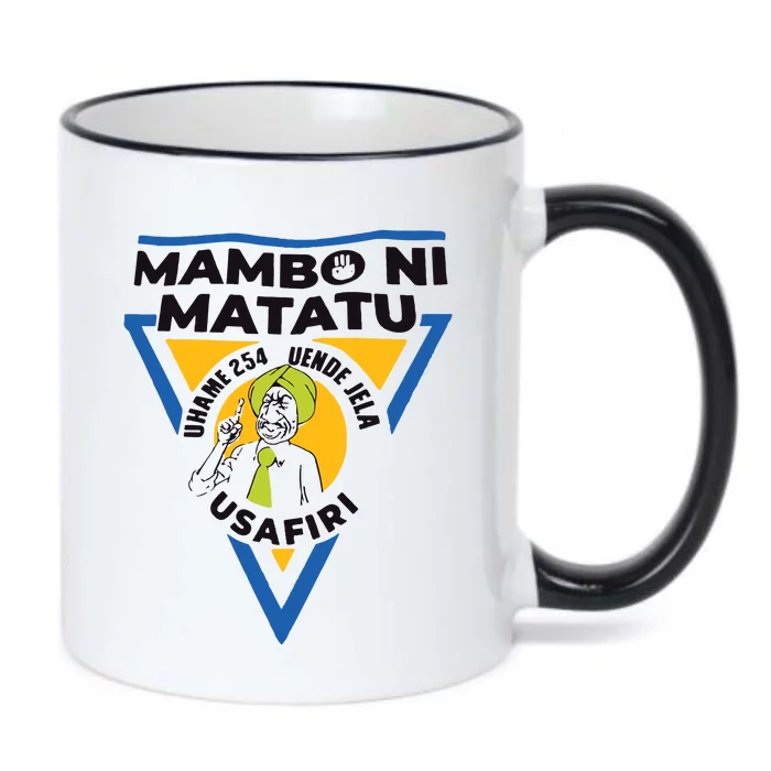 Kenyan Man Tiktok William Rutos Mambo Ni Matatu Black Color Changing Mug