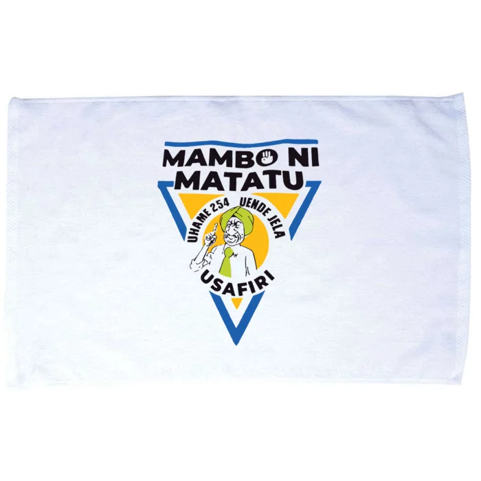 Kenyan Man Tiktok William Rutos Mambo Ni Matatu Microfiber Hand Towel