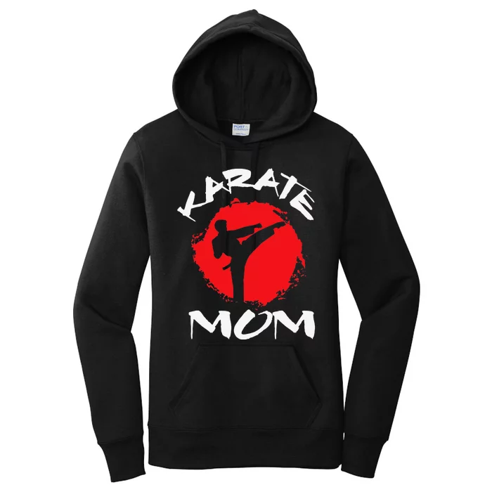 Karate Mom Vintage Martial Art Self And Defense Mother's Day Women's Pullover Hoodie