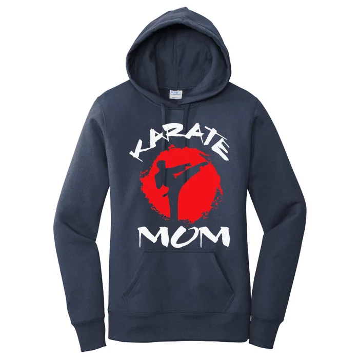 Karate Mom Vintage Martial Art Self And Defense Mother's Day Women's Pullover Hoodie