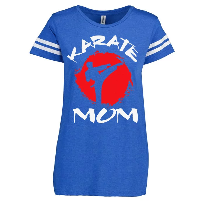 Karate Mom Vintage Martial Art Self And Defense Mother's Day Enza Ladies Jersey Football T-Shirt