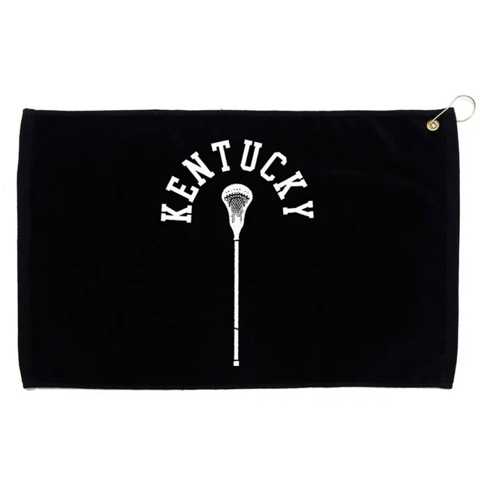 Kentucky Minimalist Vertical Lacrosse Stick Grommeted Golf Towel