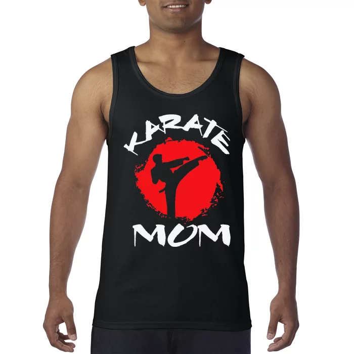 Karate Mom Vintage Martial Art Self and Defense Mother's Day Tank Top