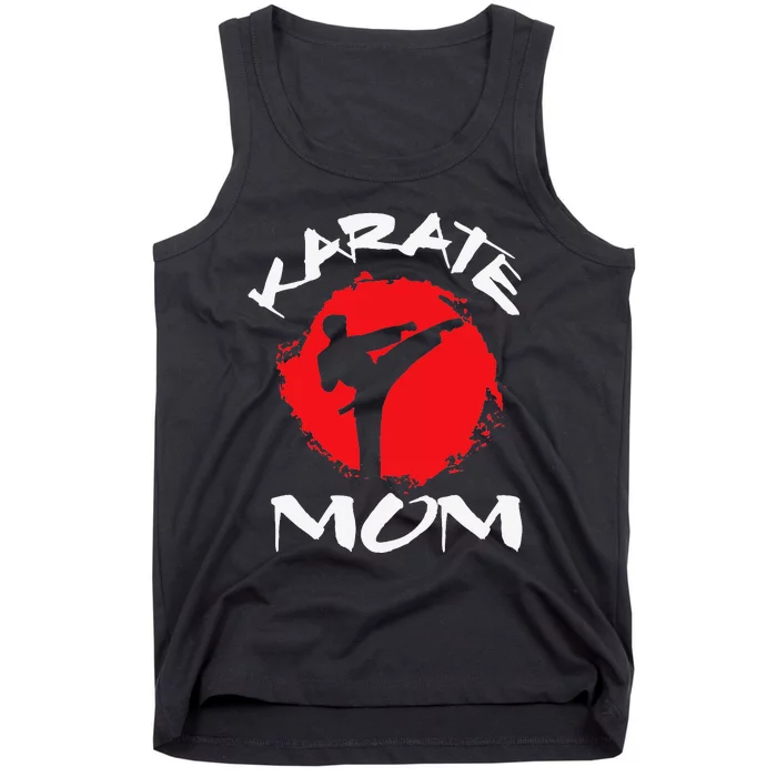 Karate Mom Vintage Martial Art Self and Defense Mother's Day Tank Top