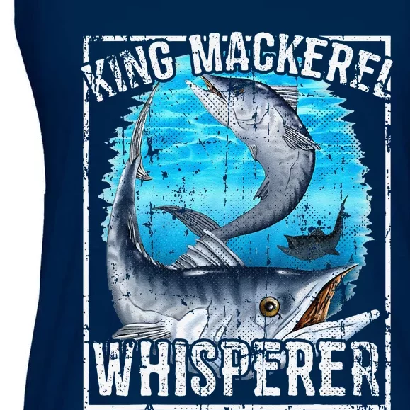 King Mackerel Whisperer Deep Sea Fishing Ladies Essential Flowy Tank