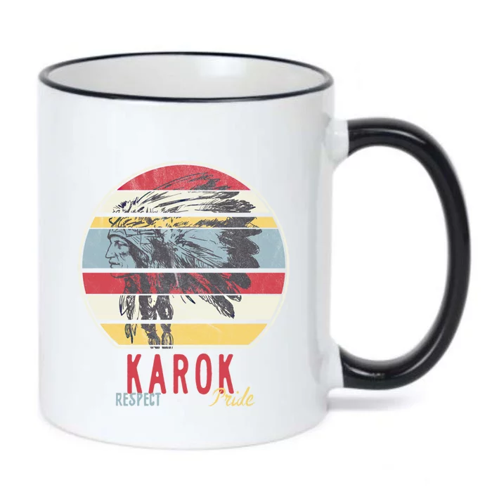 Karok Native American Indian Tribe Respect Pride Retro Sun Gift Black Color Changing Mug