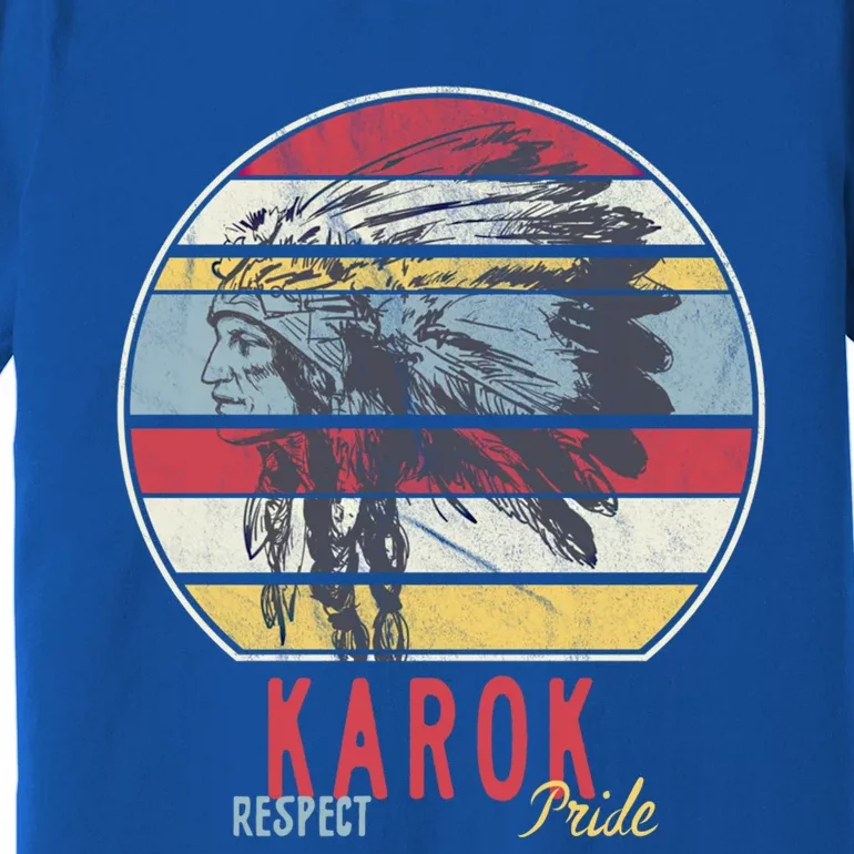 Karok Native American Indian Tribe Respect Pride Retro Sun Gift Premium T-Shirt