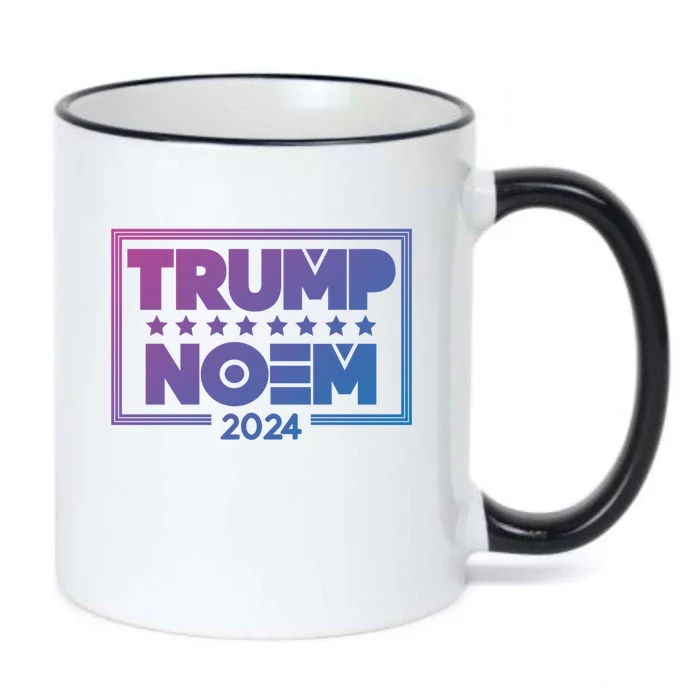 Kristi Noem And Donald Trump Election 2024 Gift Black Color Changing Mug