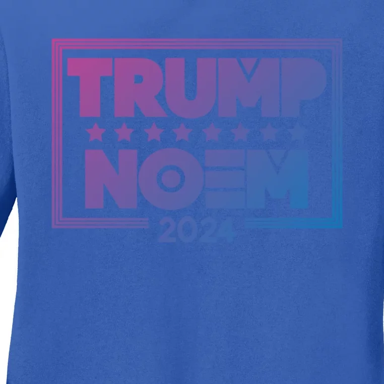 Kristi Noem And Donald Trump Election 2024 Gift Ladies Long Sleeve Shirt