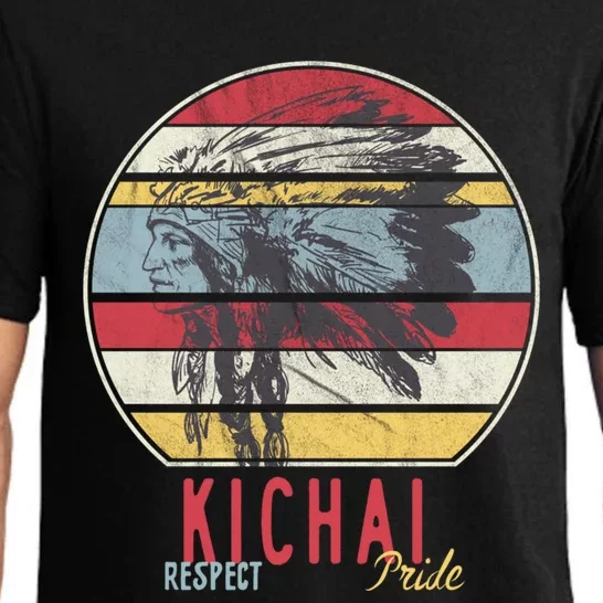 Kichai Native American Indian Tribe Respect Pride Retro Sun Meaningful Gift Pajama Set