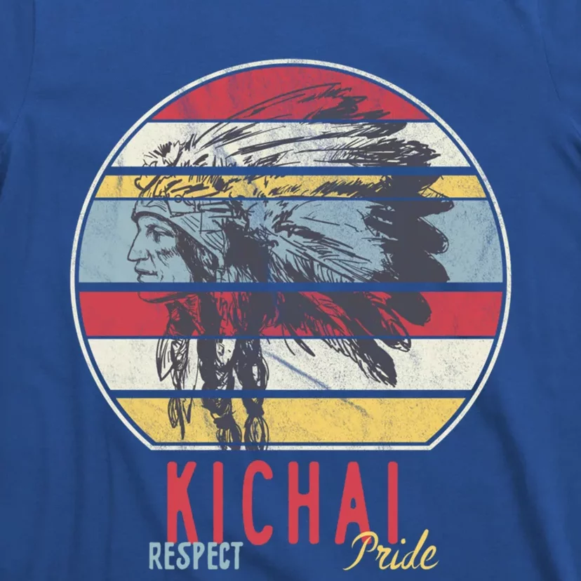 Kichai Native American Indian Tribe Respect Pride Retro Sun Meaningful Gift T-Shirt