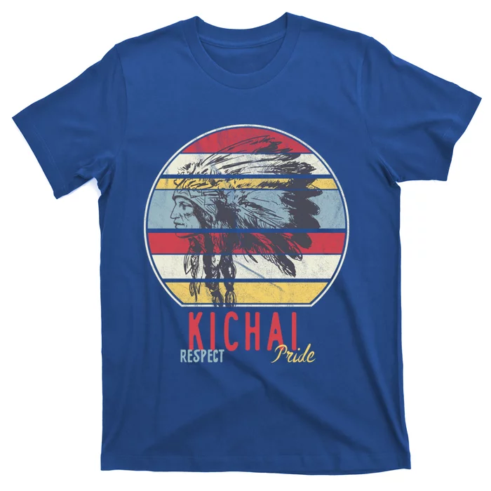 Kichai Native American Indian Tribe Respect Pride Retro Sun Meaningful Gift T-Shirt