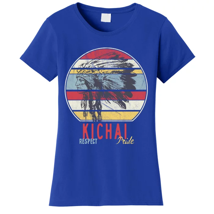 Kichai Native American Indian Tribe Respect Pride Retro Sun Meaningful Gift Women's T-Shirt