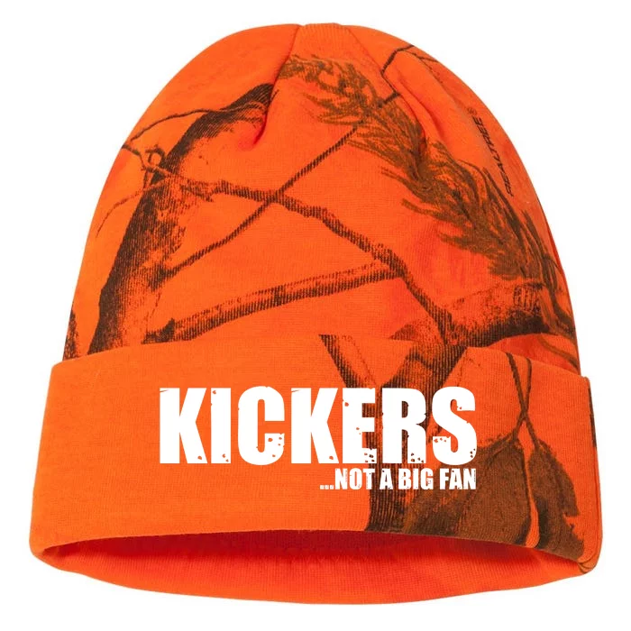 Kickers Not A Big Fan Fantasy Football Draft Day Kati - 12in Camo Beanie