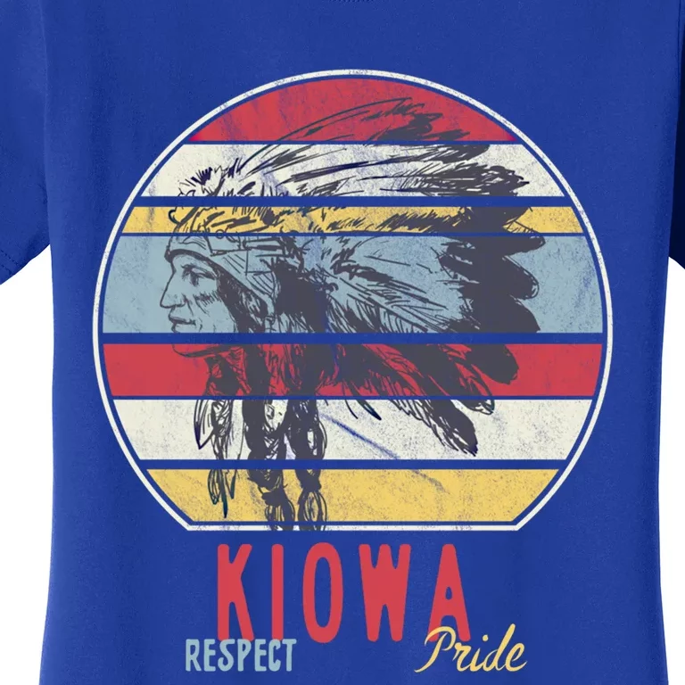 Kiowa Native American Indian Tribe Respect Pride Retro Sun Gift Women's T-Shirt