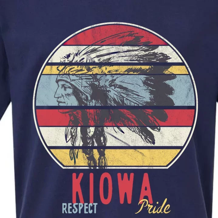 Kiowa Native American Indian Tribe Respect Pride Retro Sun Gift Sueded Cloud Jersey T-Shirt