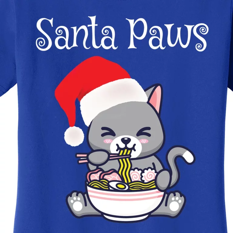 Kawaii Neko Anime Ra Santa Paws Cute Gift Women's T-Shirt