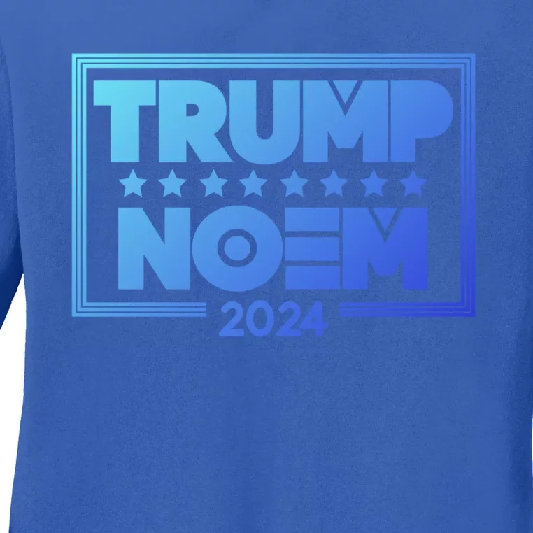 Kristi Noem And Donald Trump Election 2024 Gift Ladies Long Sleeve Shirt