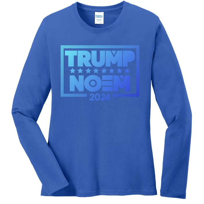 Kristi Noem And Donald Trump Election 2024 Gift Ladies Long Sleeve Shirt