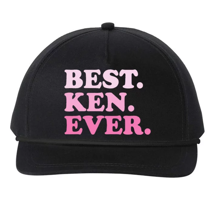 Ken Name Best Ken Ever Vintage Snapback Five-Panel Rope Hat