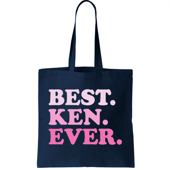 Ken Name Best Ken Ever Vintage Groovy Funny Tote Bag