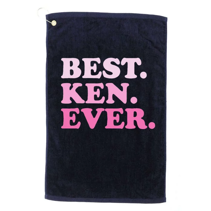 Ken Name Best Ken Ever Vintage Groovy Funny Platinum Collection Golf Towel