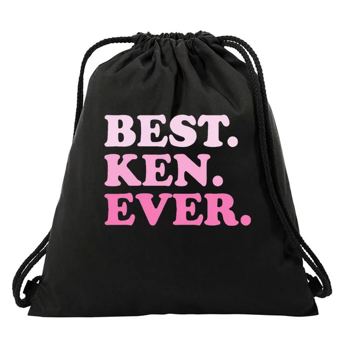 Ken Name Best Ken Ever Vintage Drawstring Bag