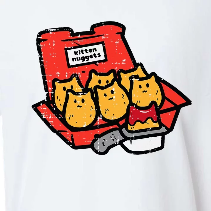 Kitten Nuggets Cute Fast Food Cat Food Lover Sueded Cloud Jersey T-Shirt