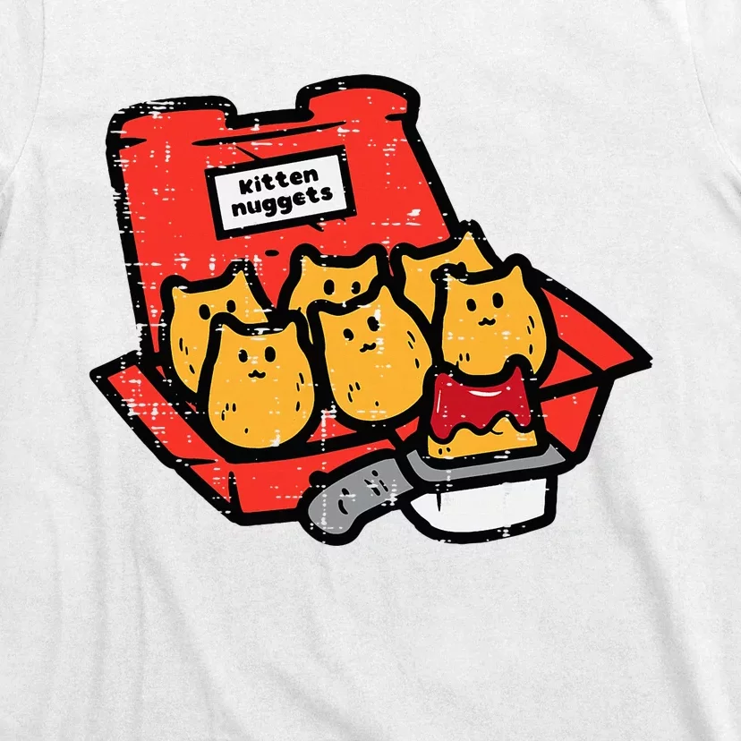 Kitten Nuggets Cute Fast Food Cat Food Lover T-Shirt