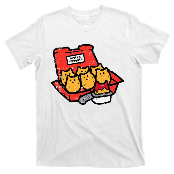 Kitten Nuggets Cute Fast Food Cat Food Lover T-Shirt