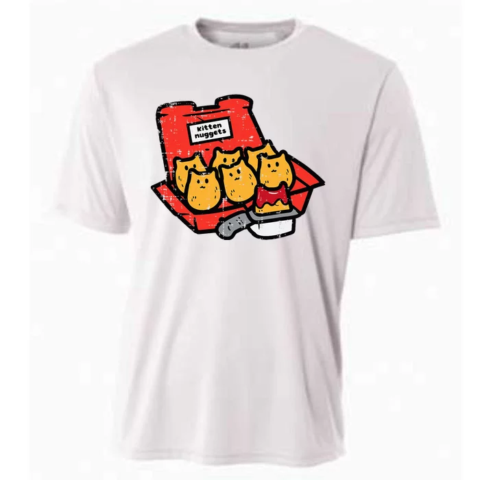 Kitten Nuggets Cute Fast Food Cat Food Lover Cooling Performance Crew T-Shirt