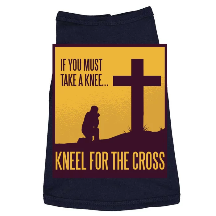 Kneel For The Cross Christian Doggie Tank