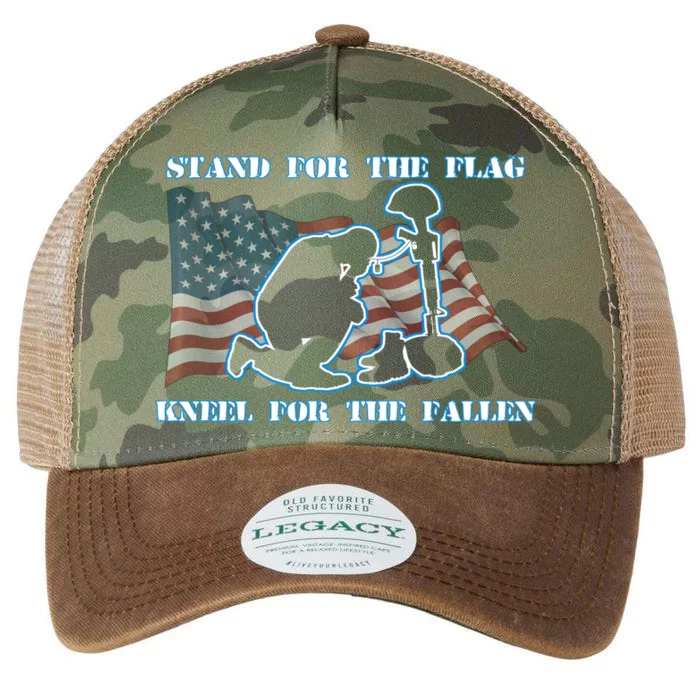 Kneel For The Fallen US Troops Legacy Tie Dye Trucker Hat